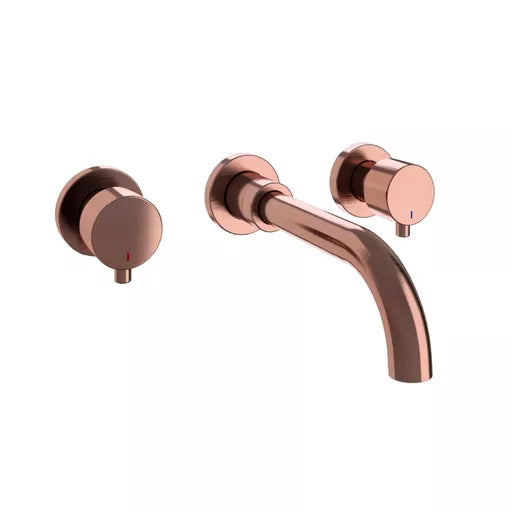 Eastbrook Meriden 3 Gats Wand Wastafelkraan Geborsteld Brons