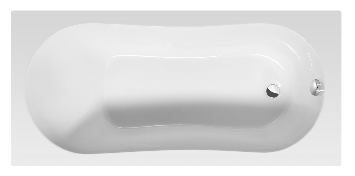 Aqualine Jizera Rechthoekig Ligbad 150x70 cm Wit afbeelding 1