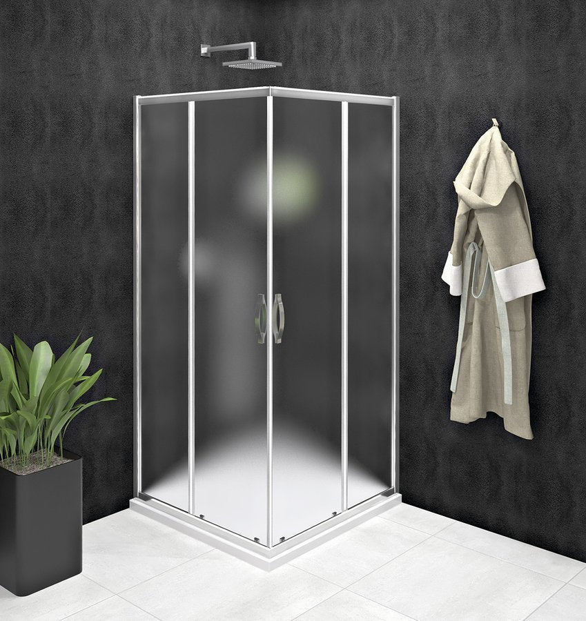 Douchecabine Sigma Hoekinstap 900x900mm, Mat Glas
