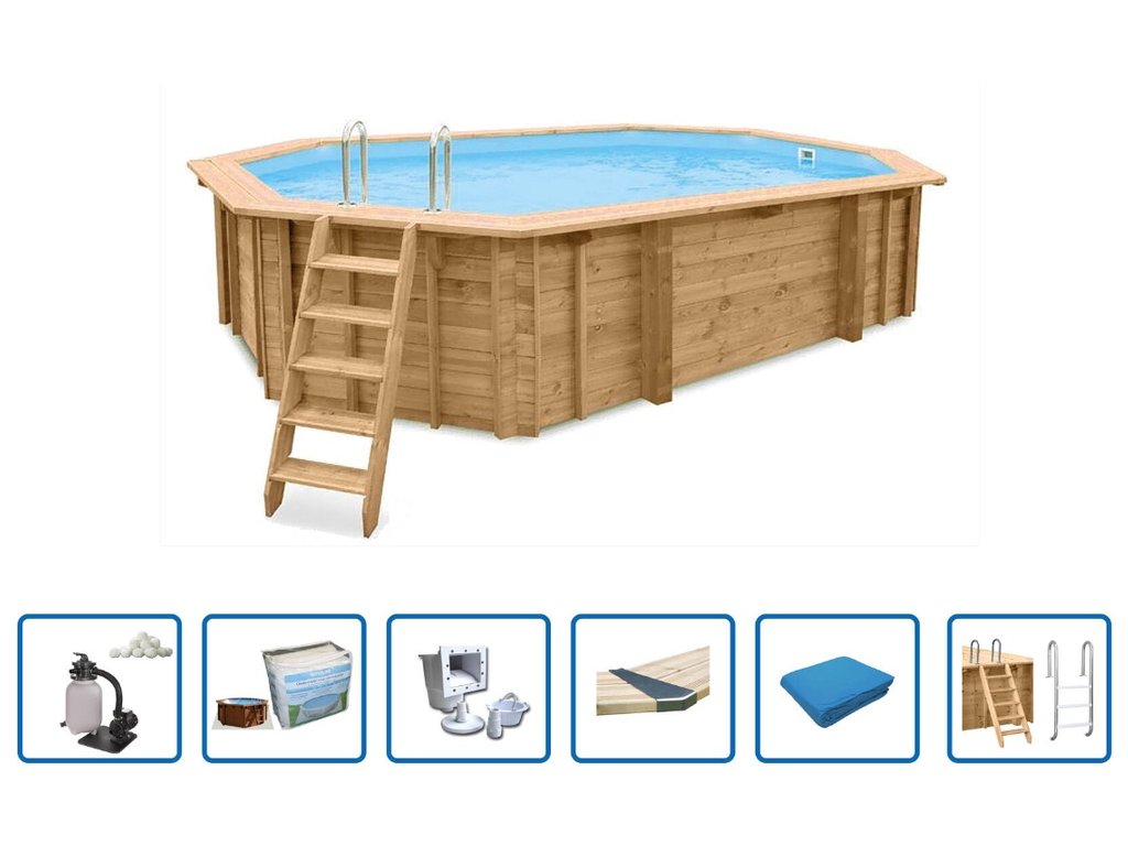 Interline Bali ovaal 640 x 400 x 138 cm Basis pakket