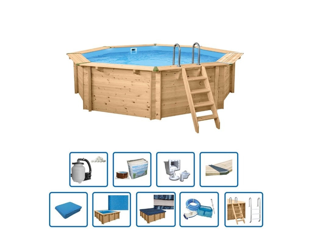 buitenbad Interline Bali Hout — productdetail