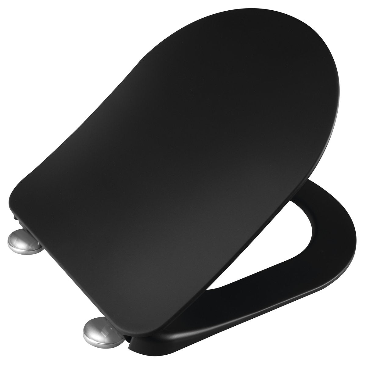 Creavit Paula Slim Softclose Toiletzitting, Black Mat