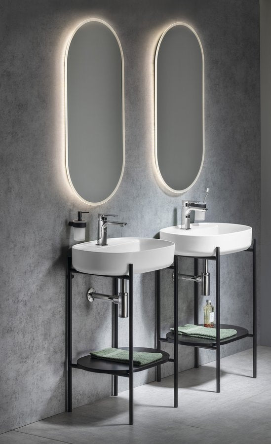 Puno Badkamer Meubelset 60x40 cm Zwart Mat