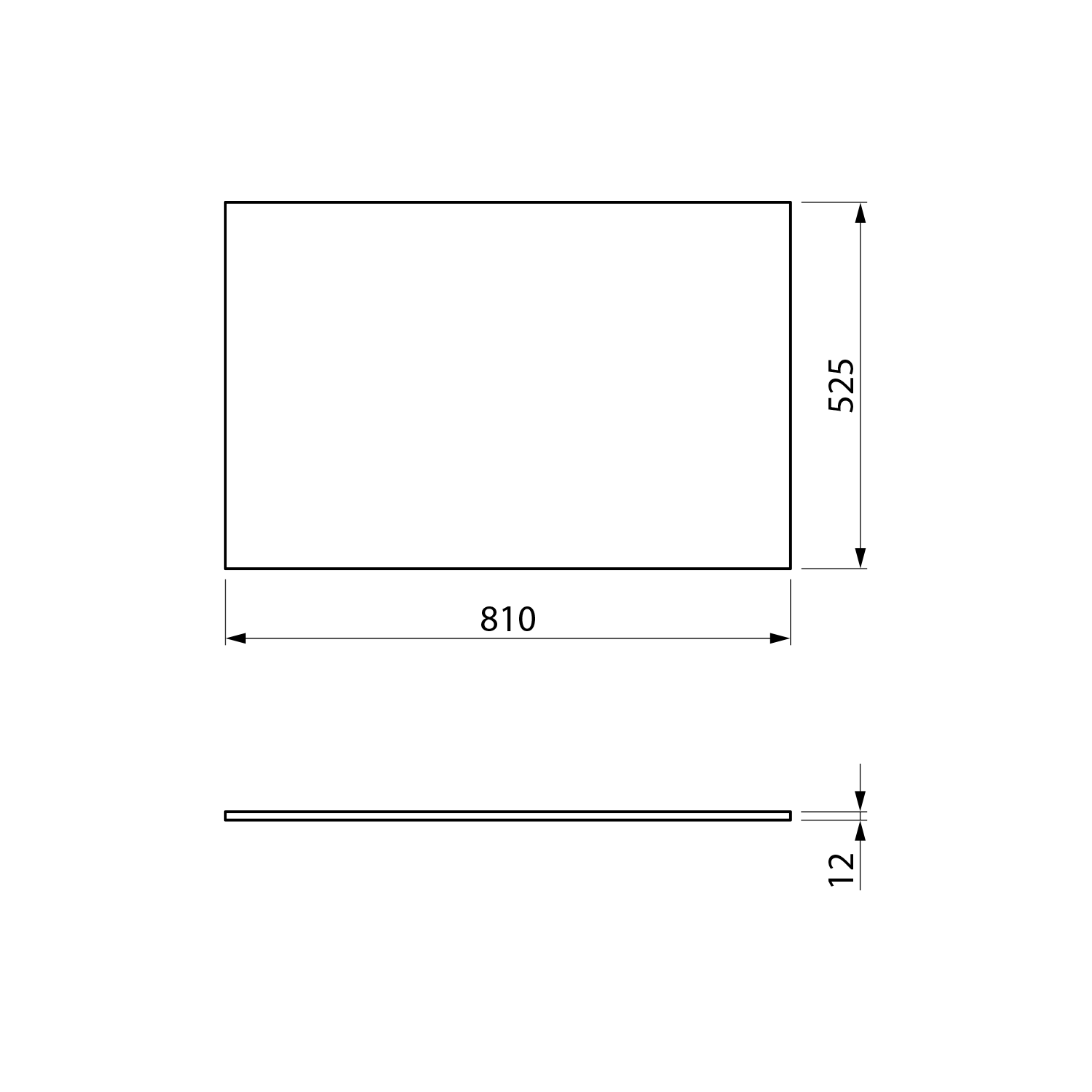 Sapho Topblad 80x50 Cm Solid Surface Wit Mat