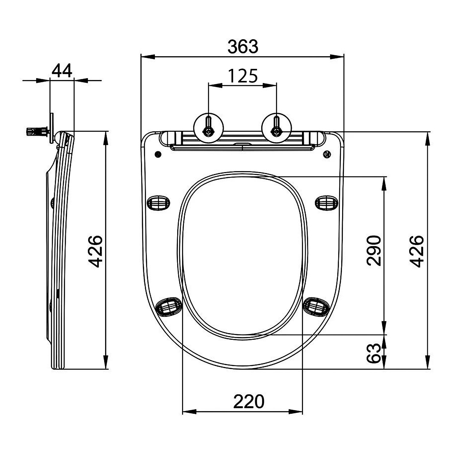 Paco Toiletzitting Slim Softclose Easy Take Duroplast Ivoor