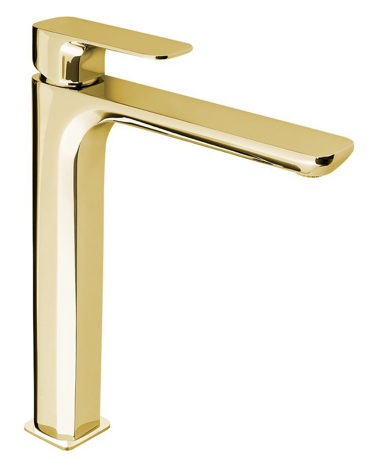 Sapho Spy Hoge Wastafelkraan Glans Goud