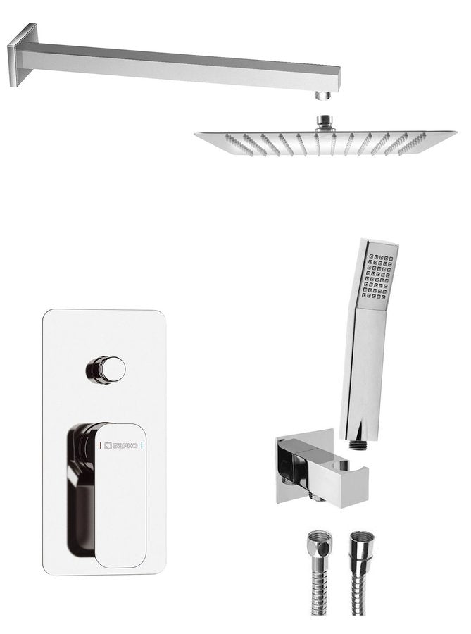 Inbouw Douchekraan Spy, 2 Wegen, Chroom