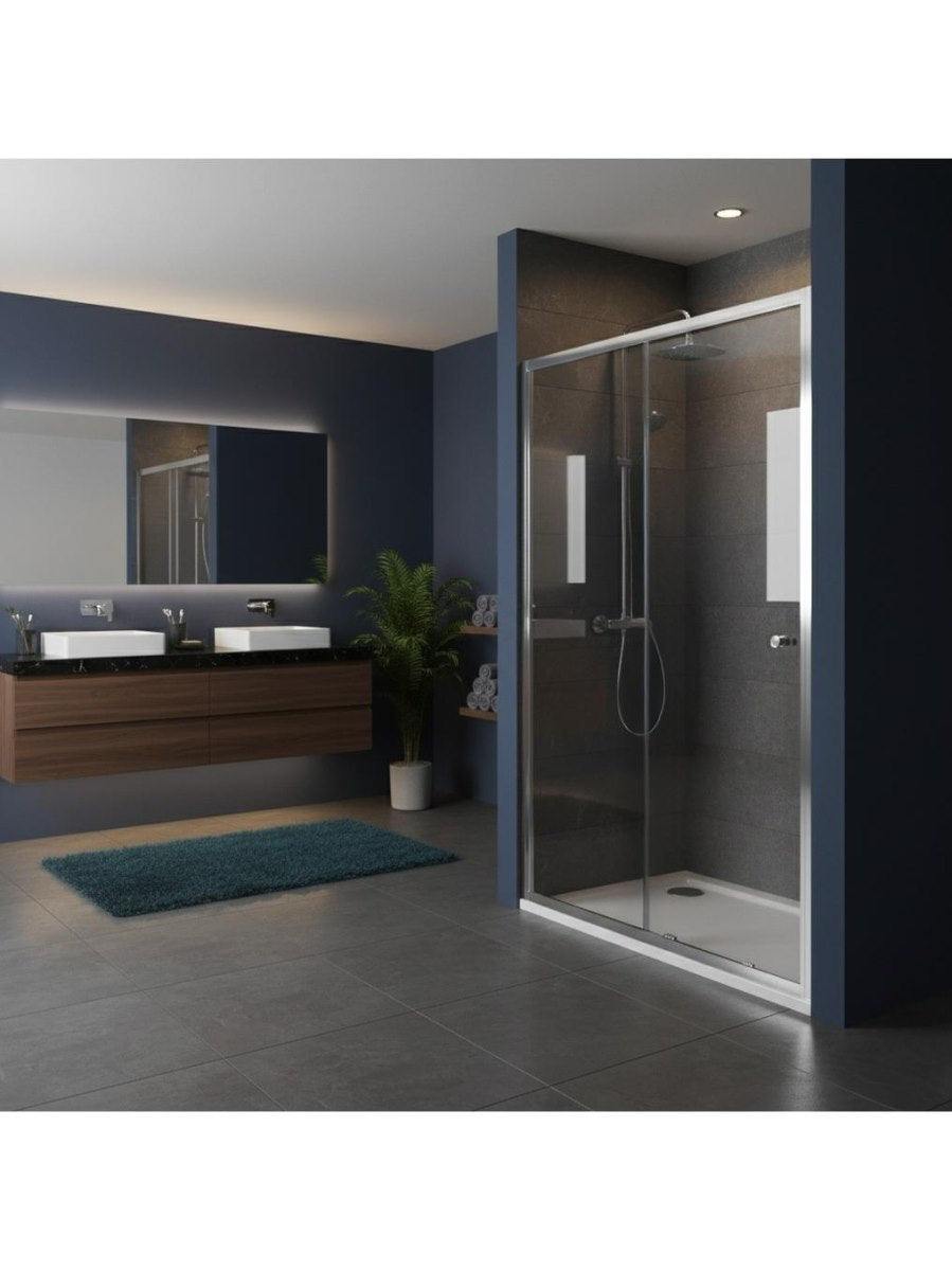 Douche Schuifdeur Rea Primo 130x190 cm Chroom