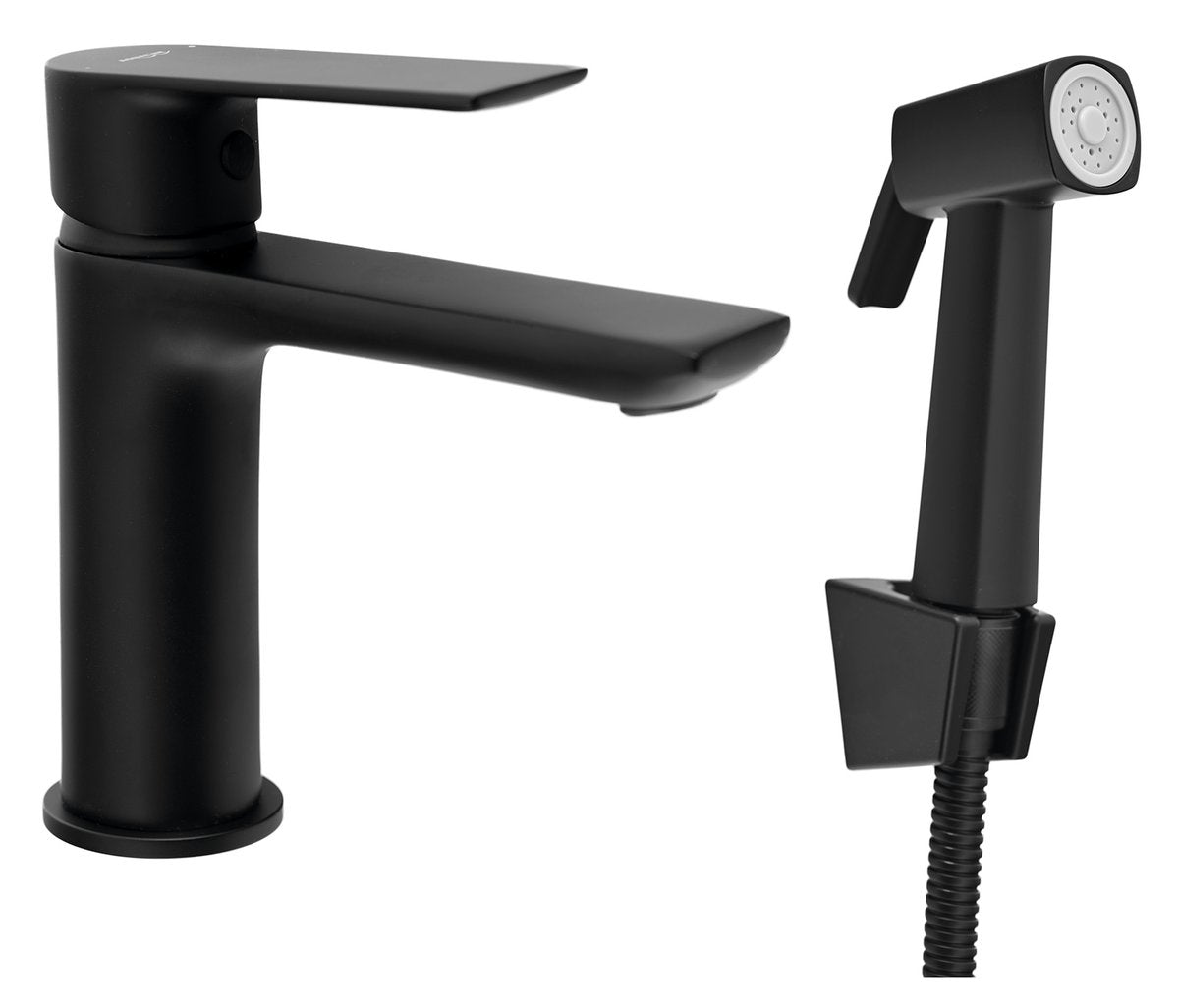 Aqualine Wastafelkraan Mat Zwart