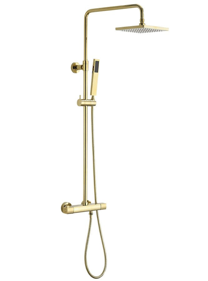 Sapho Spy Opbouw Doucheset met Thermostatische Kraan Glans Goud