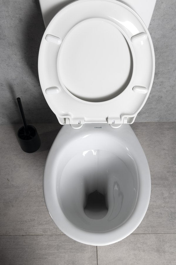 Close Staande Toiletpot Keramiek Wit PK-uitgang
