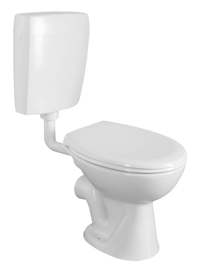 Close Staande Toiletpot Keramiek Wit PK-uitgang