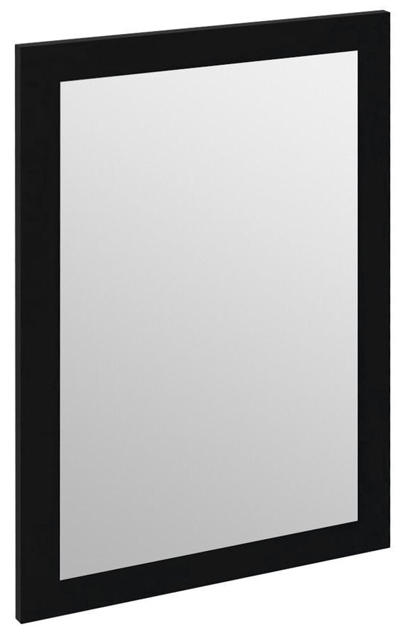 Treos Rechthoekige Spiegel In Gelamineerd MDF Frame 75 X 50 Cm Mat Zwart