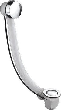 Aqualine Bad afvoer met Bowden bediening, Chroom (600mm)