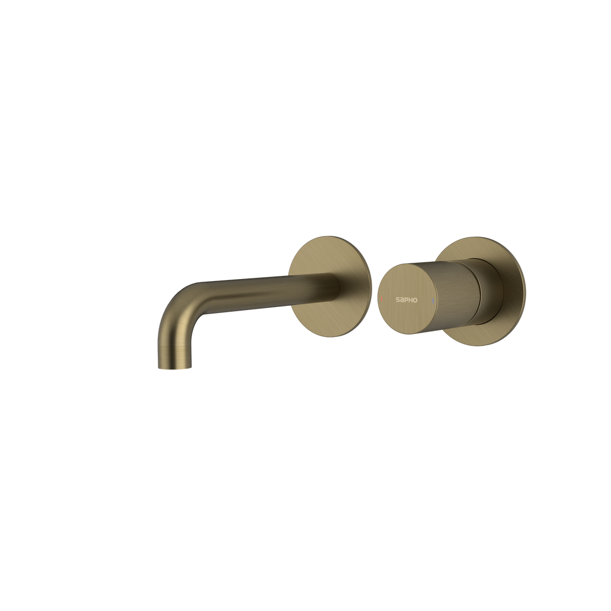 Sapho Ultratap 2-Gats Inbouw Wastafelkraan Uitloop 20 cm Mat Goud