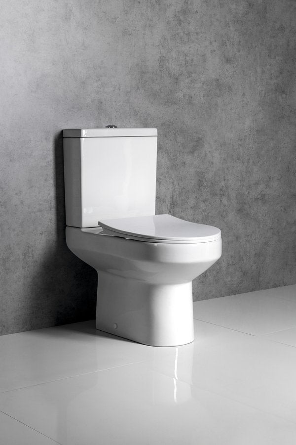 Vermet Staand Toiletpot 38,0x63,5 cm Keramiek Wit