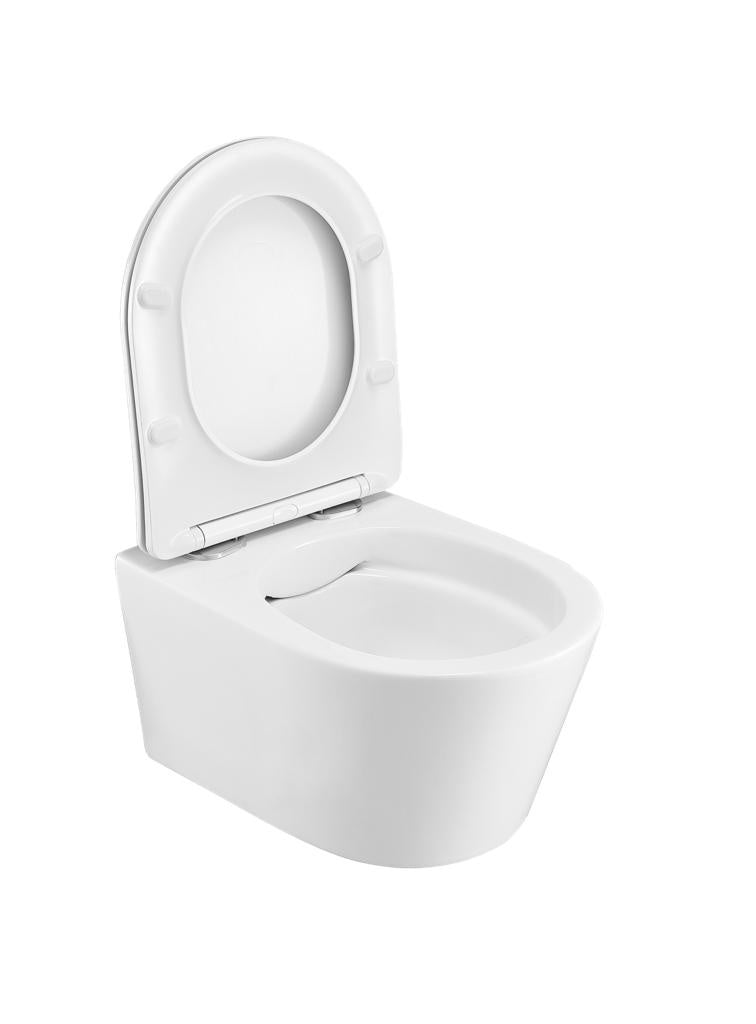 Rimfree Toilet 54Cm Luzi Easy Flush + Slim Zitting