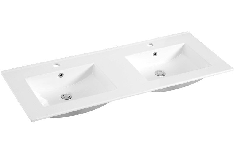 Luzi keramisch wastafelblad classic 120x47 cm glans wit