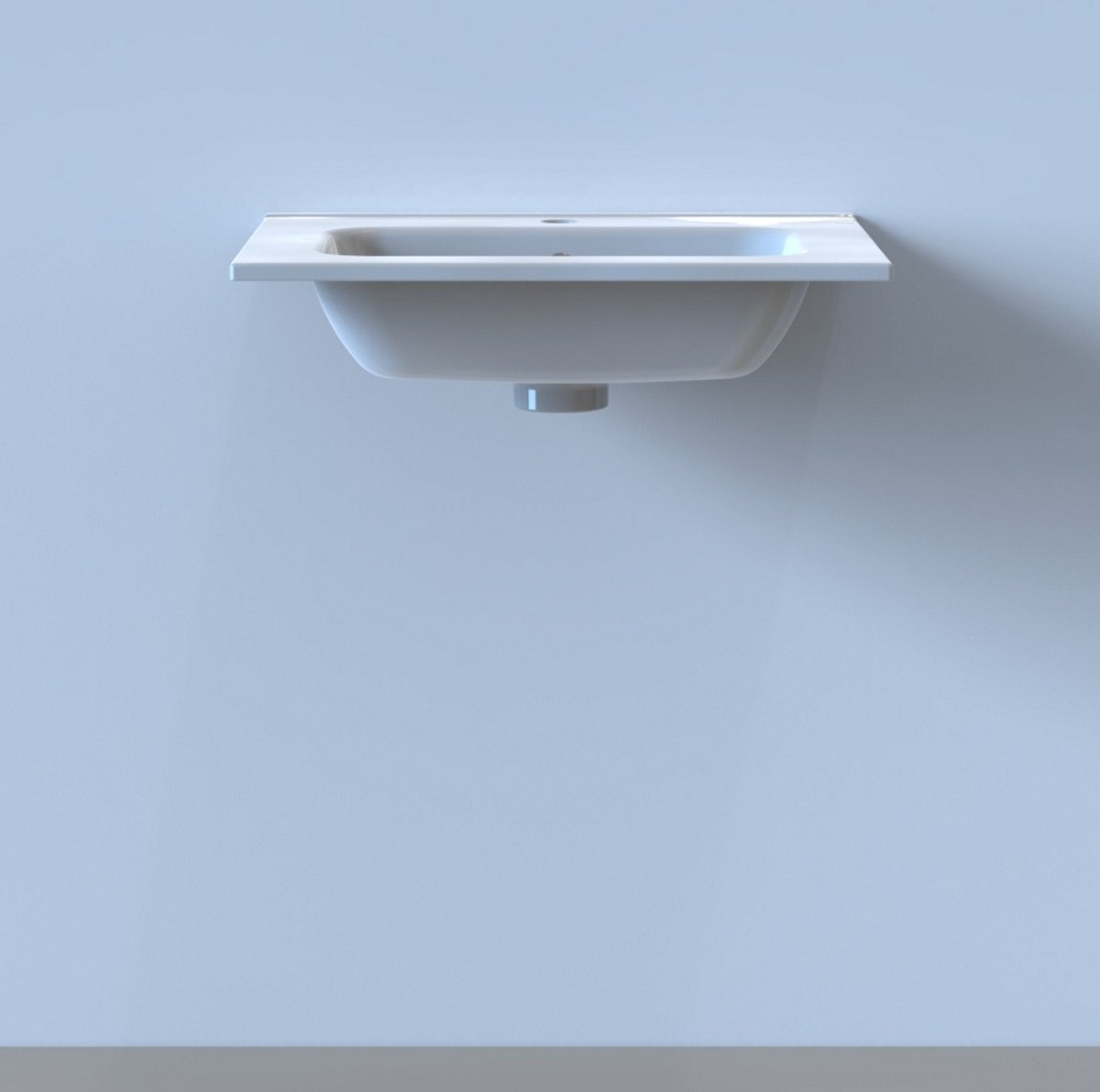 Arcqua Pakaru Wastafel Keramiek Wit 1 Kraangat (120cm 2 kraangaten)