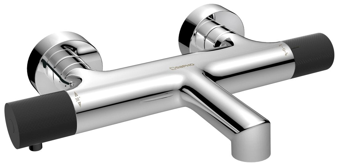 Sapho Solaris Wand badmengkraan (Chroom / Mat Zwart)