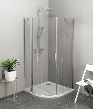 ZOOM LINE kwartronde douchecabine Links scharnierend chroom