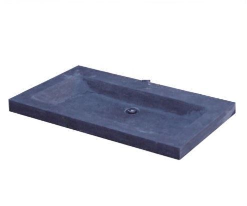 Wastafel natuursteen Compact Stone 80x38 zonder kraangat