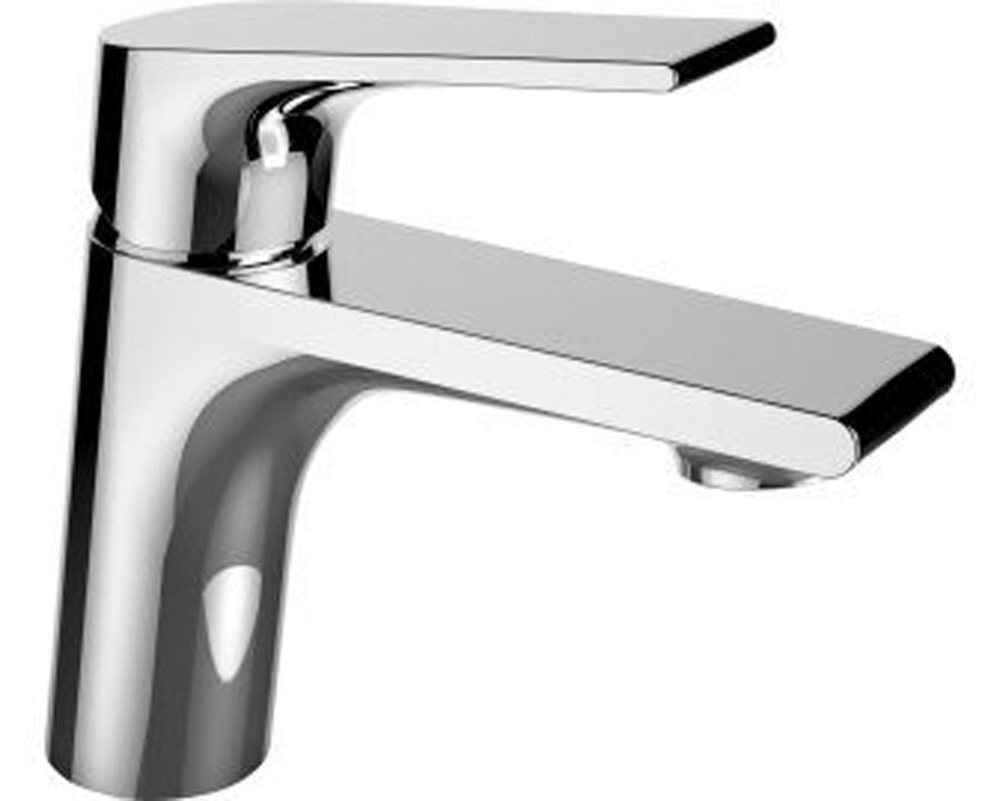 wastafel mengkraan éénhendel Luzi Lomo chroom Design laag model