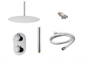 Inbouw Regendoucheset Douchekop Rond 20 cm met Plafondsteun