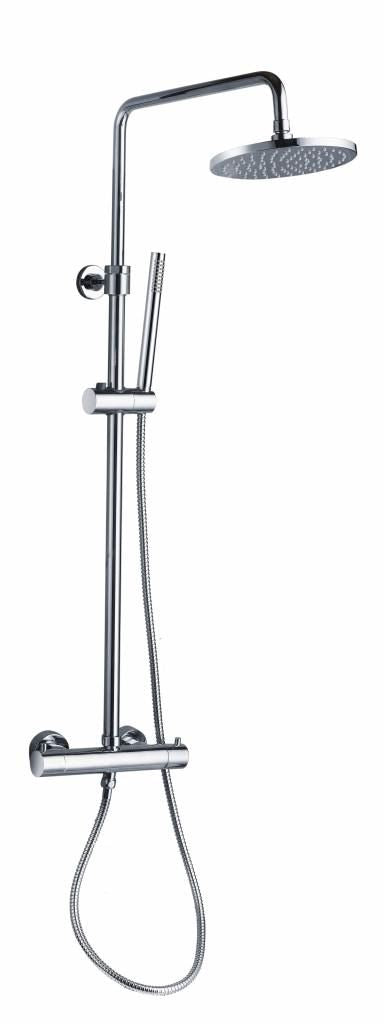 Opbouw Doucheset Thermostatische Kraan Luzi Rond Chroom