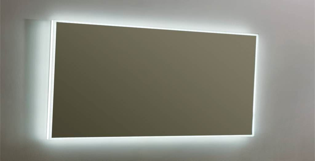 Badkamerspiegel Infinity 160×160 cm Neutraal — met LED-verlichting