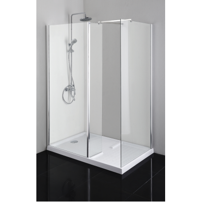 Walk-in douchewand combi Sanotechnik Elegance 140x90x190 - maattekening