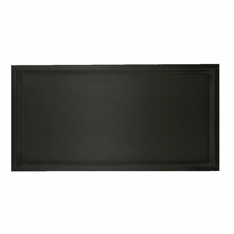 Luzi RVS inbouwnis 30x60x7cm mat zwart