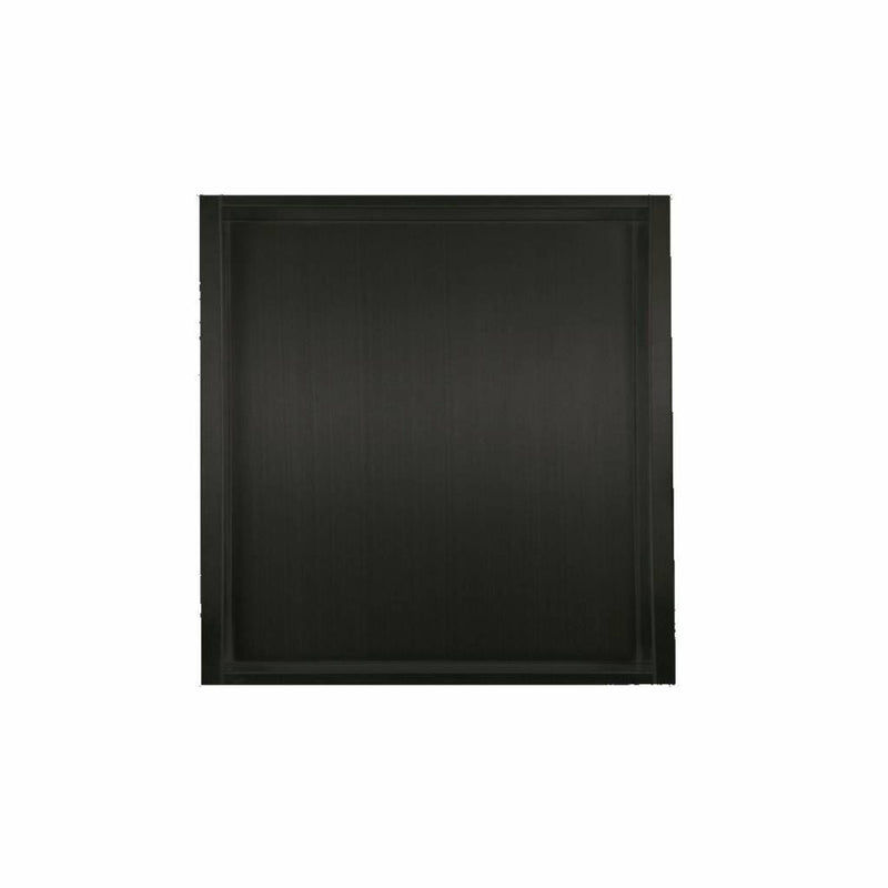 Luzi RVS inbouwnis 30x30x7cm mat zwart