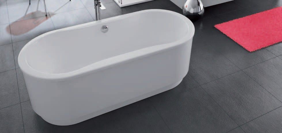 Vrijstaand ligbad 180x80x45 Scansani Doria Duo