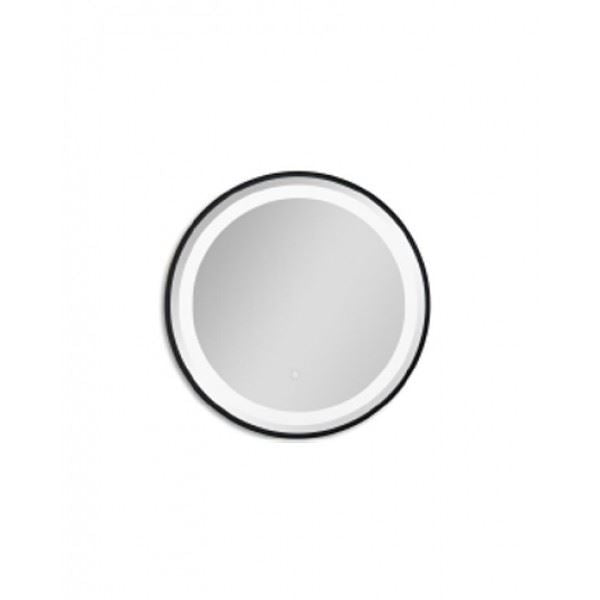 Badkamer LED-spiegel rond 60 SOHO black mat zwart