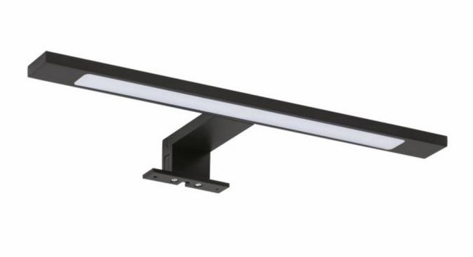 Luzi badkamer Led spiegelverlichting 30cm spatwaterdicht mat zwart