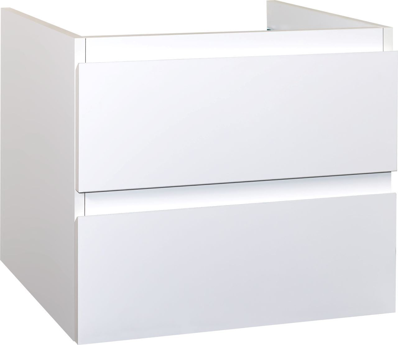 Badkamermeubelset Sally 60 x 45 greeploos 2 laden softclose glans wit