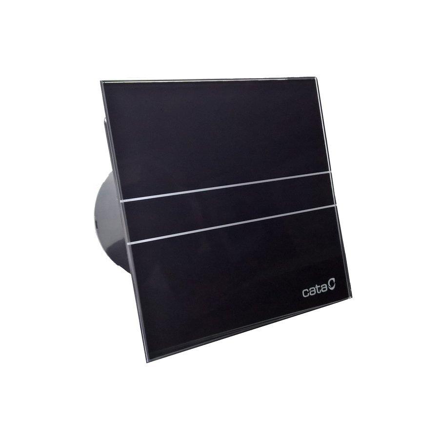 Badkamer ventilator 100mm zwart 8W E-100GBT met timer