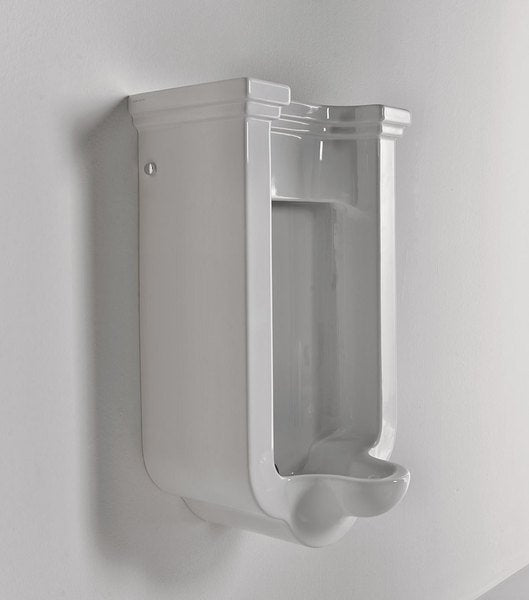 Retro hangend Urinoir Waldorf 44x72x37 keramiek wit
