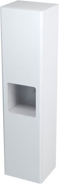 Greeploze kolomlost Ella hoogglans wit 35x140x30cm L/R hoogglans wit