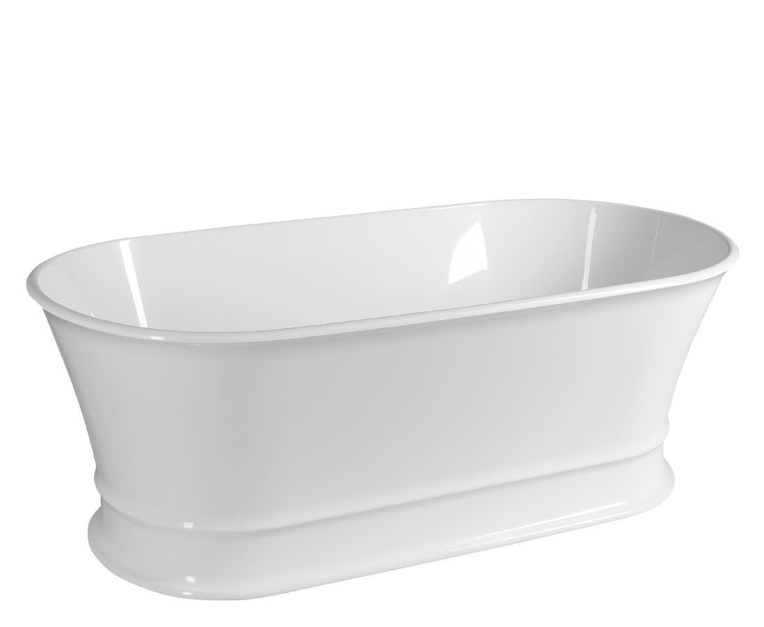 Retro Vrijstaand Bad 170x84 Cast Marble wit incl. sifon