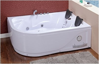 Whirlpoolbad 120x180x66 Carmen 2 persoons hoekbad links