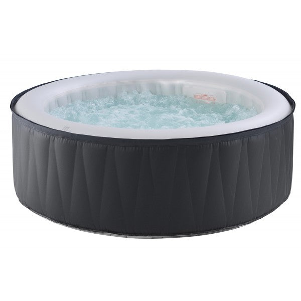 6-persoons whirlpool buitenbad 204x70cm Sanotechnik Aurora wit zwart
