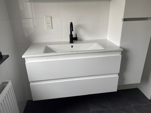 Badmeubel Sally 100 x 45 2 laden greeploos softclose