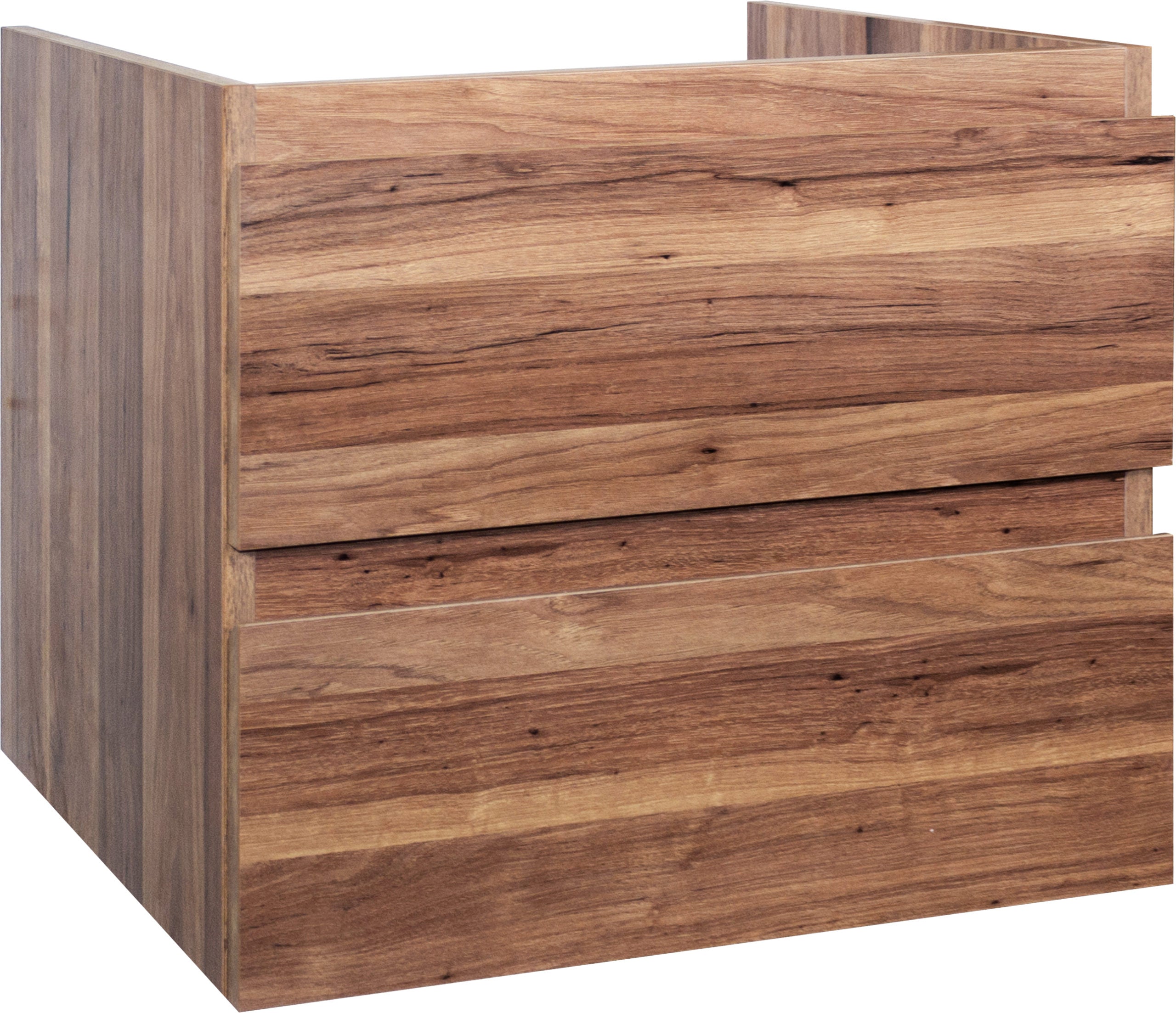 Badmeubel Sally 60x45 greeploos 2 laden softclose Garda hout