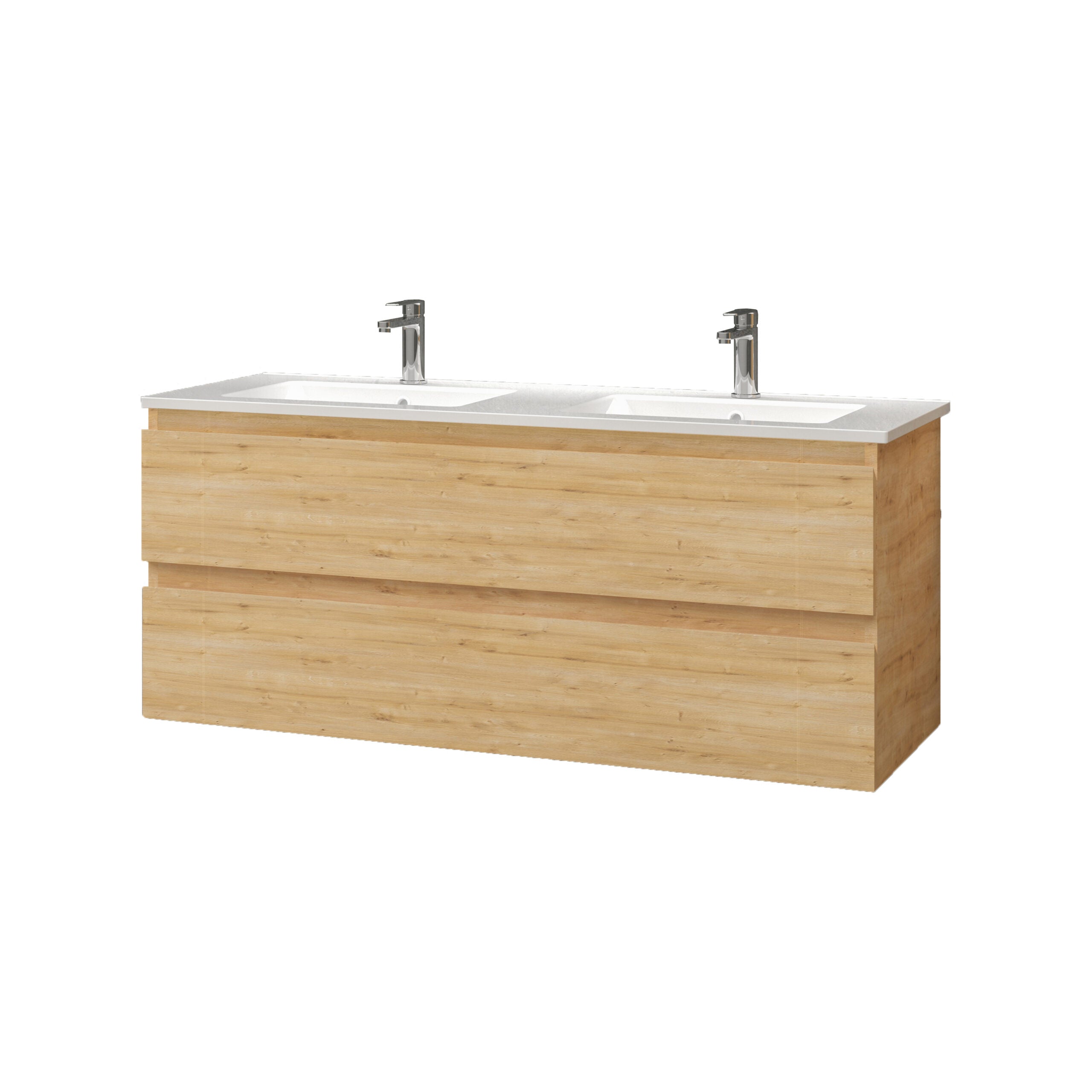 Badmeubel Sally 120x45 greeploos 2 laden softclose Safir