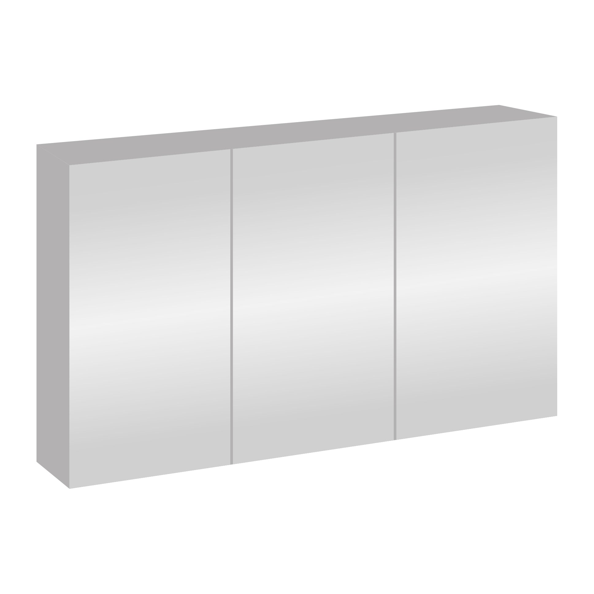 Spiegelkast Aloni Sally Deurs 120×60 cm Wit — met spiegeldeuren en bergruimte