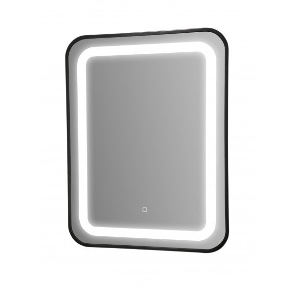Badkamer LED Spiegel 60x80 SOHO Black Mat Zwarte Lijst
