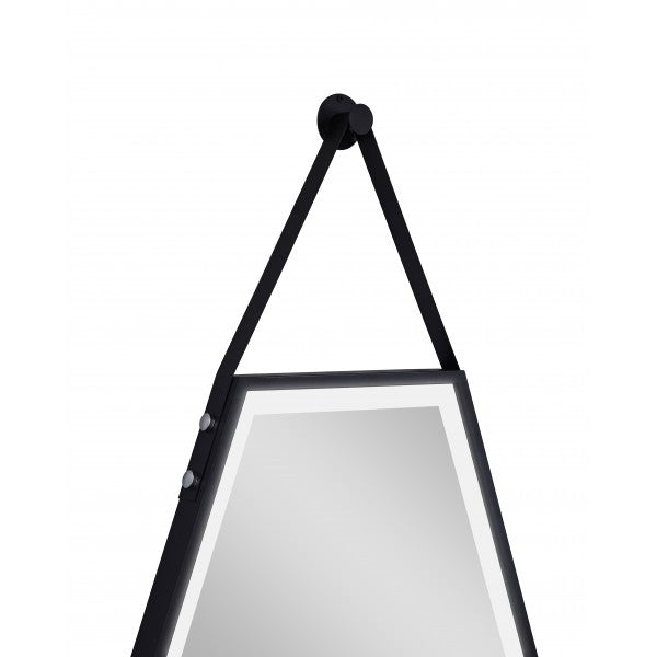 Spiegel 60x80cm mat zwart Soho Black met indirecte LED verlichting