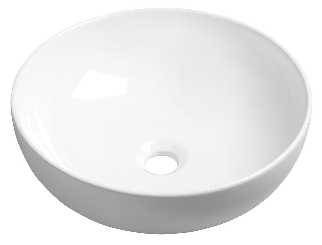 Ronde waskom 40x40cm Sapho Rondane wit